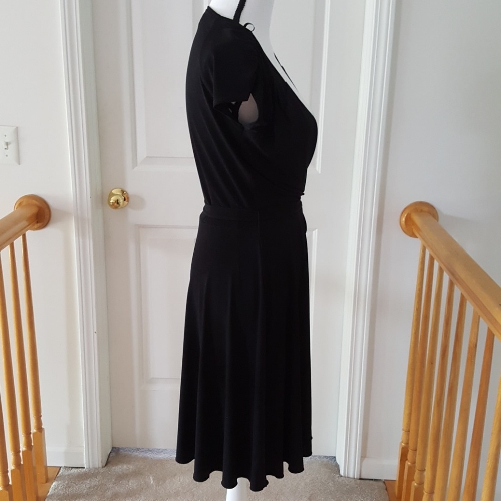 29:11  - XOXO Collection Vintage Black Wrap Dress - Picture 3 of 8
